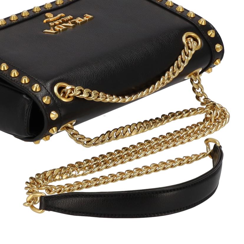 PRADA プラダ/スタッズチェーンショルダー/1BD147//Aランク/75
