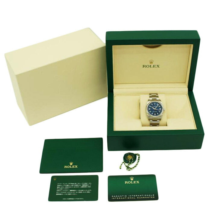 ROLEX ロレックス 腕時計 ランダムシリアル 2020年新ギャラ ステンレス メンズ/オイスターパーペチュアル・ネイビー/ランダム番/114200//799085E1/SAランク/75