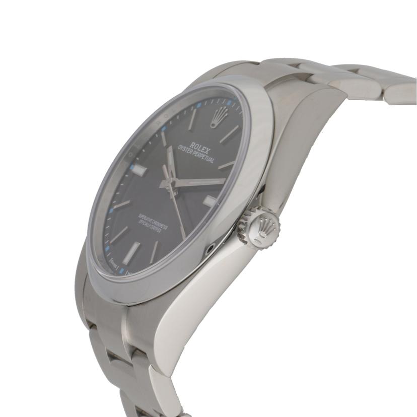 ROLEX ロレックス 腕時計 ランダムシリアル 2018年保証書 ステンレス メンズ/オイスターパーペチュアル39・ダークロジウム/ランダム番/114300//268*****/Aランク/93