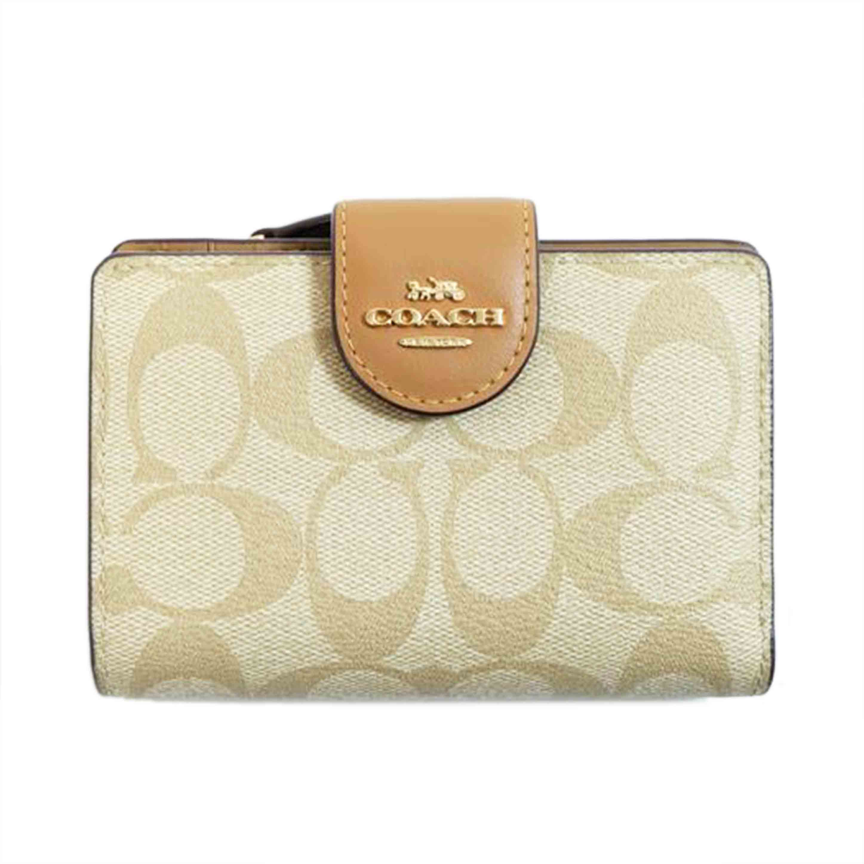 COACH コーチ/PVCシグネチャーL字ファスナーミディアムウォレット/C0082//F23**/Aランク/71