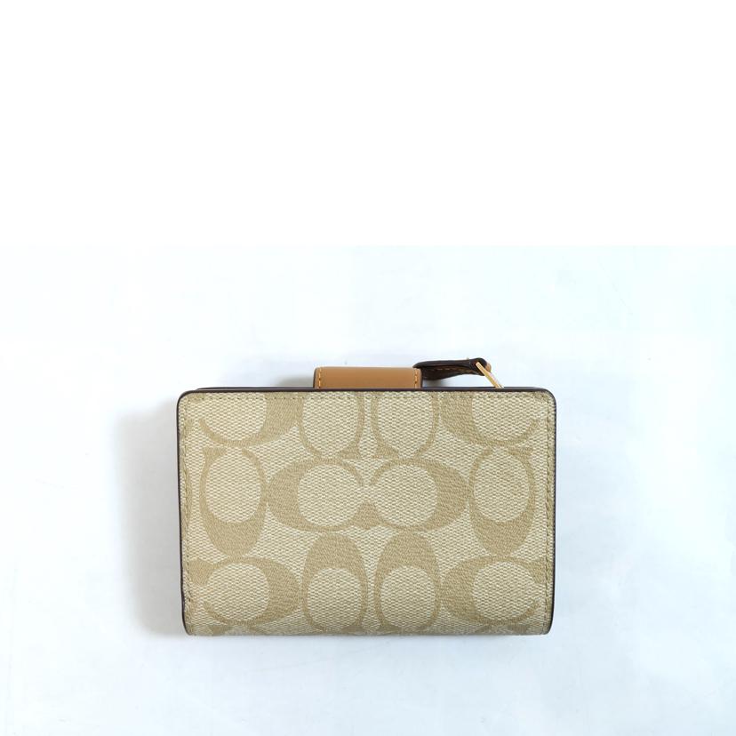 COACH コーチ/PVCシグネチャーL字ファスナーミディアムウォレット/C0082//F23**/Aランク/71