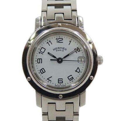 HERMES/クリッパー/白文字盤/クォーツ/CL4.210//1636021/ABランク/82