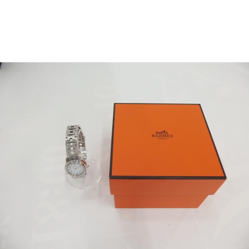 HERMES/クリッパー/白文字盤/クォーツ/CL4.210//1636021/ABランク/82