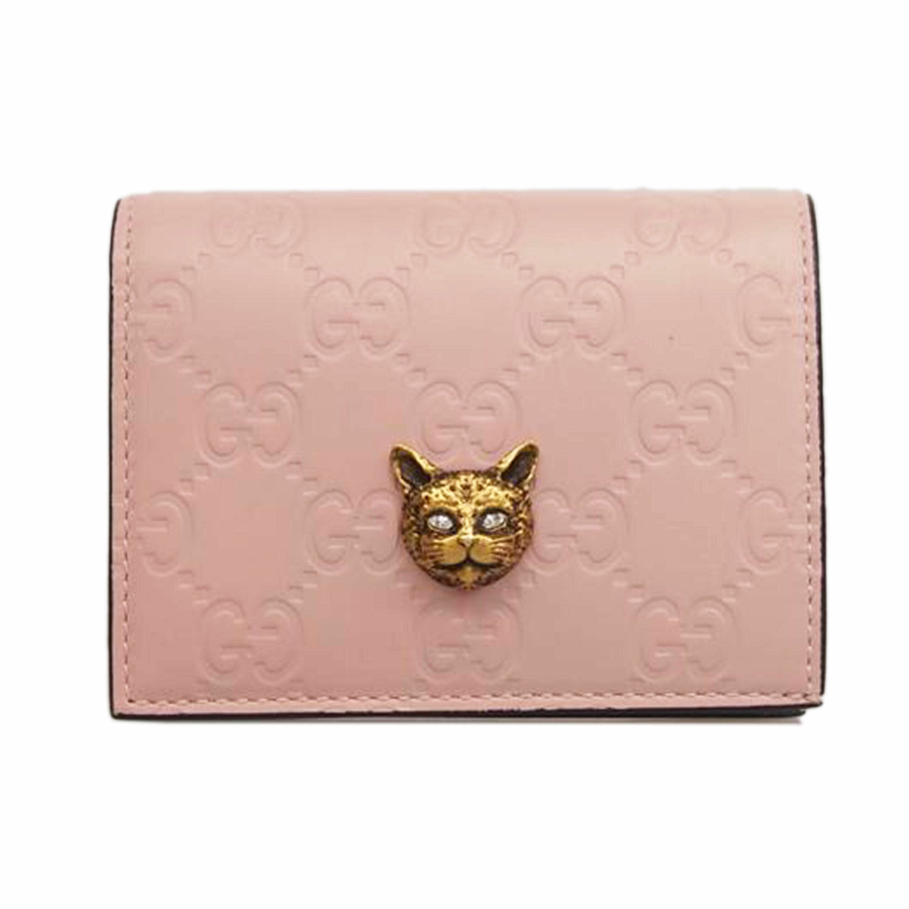 GUCCI グッチ/グッチシマキャットヘッドレザー財布/548057//1147/ABランク/76