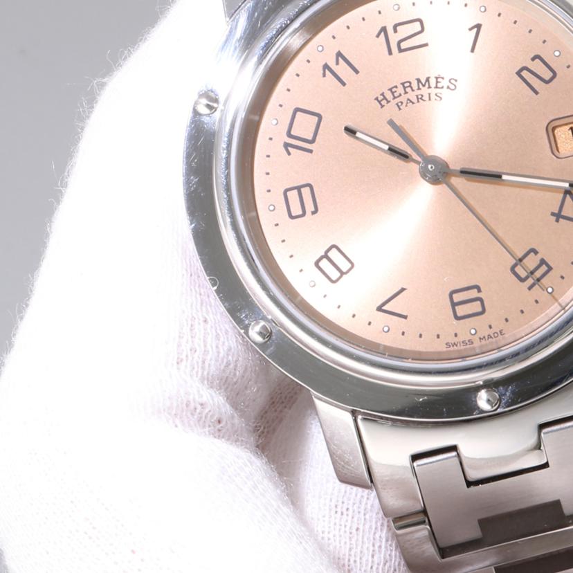 HERMES エルメス/クリッパー・オレンジ/メンズ/クオーツ/CL6.710//165****/ABランク/75