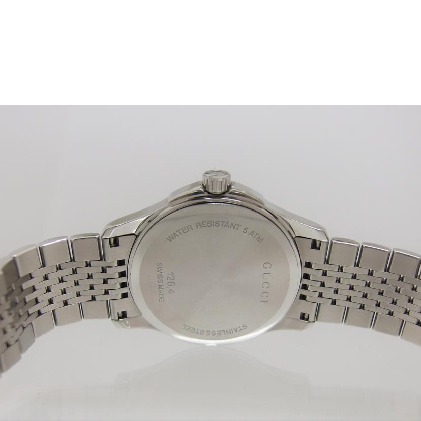 GUCCI グッチ アナログウォッチ/Gタイムレス/ピンク文字盤デイトウォッチ/クォーツ/126.4//144*****/Bランク/04