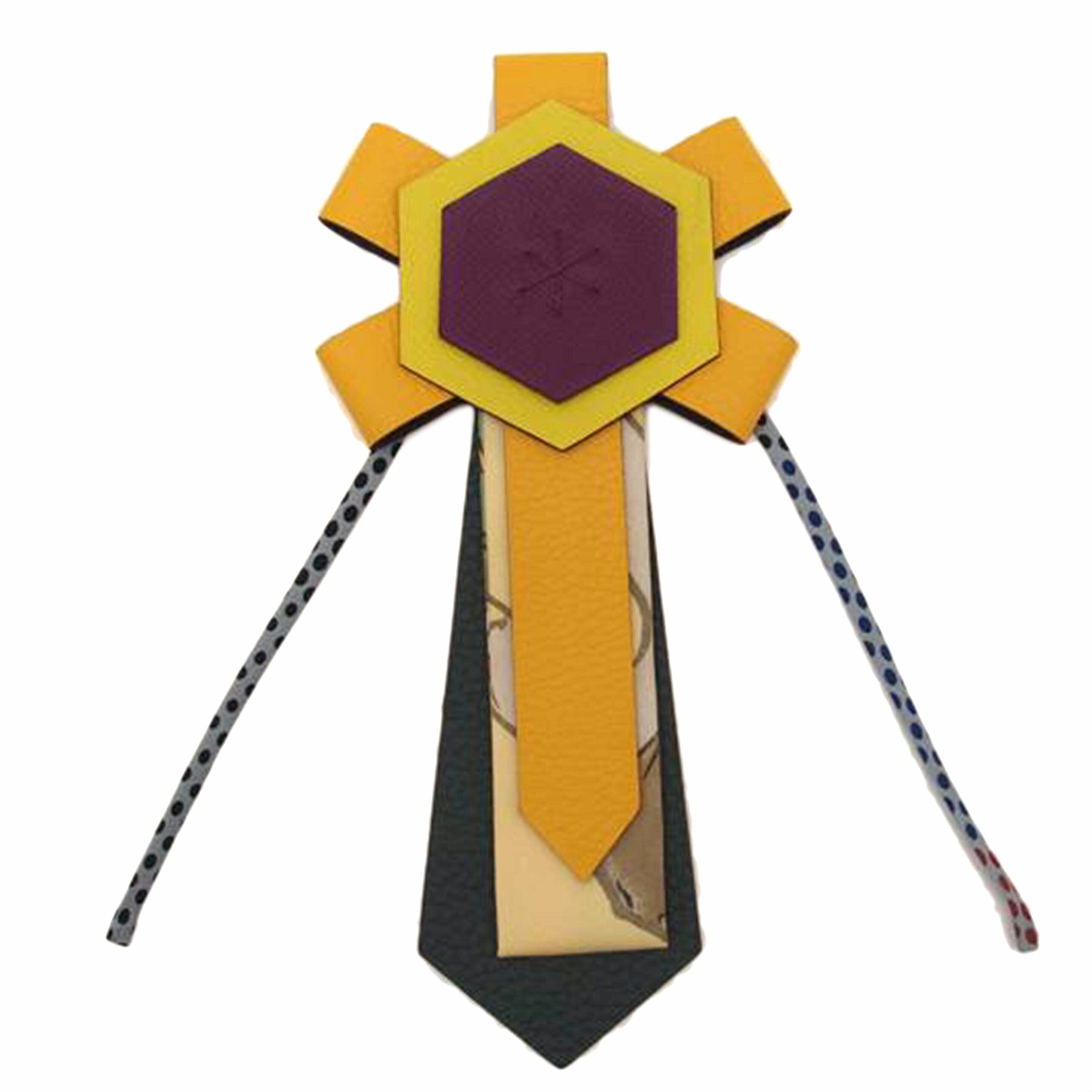 HERMES エルメス バッグチャーム 小物 レザー/プティアッシュ・コケードエグザゴン/マルチカラー/H1060618//SAランク/69