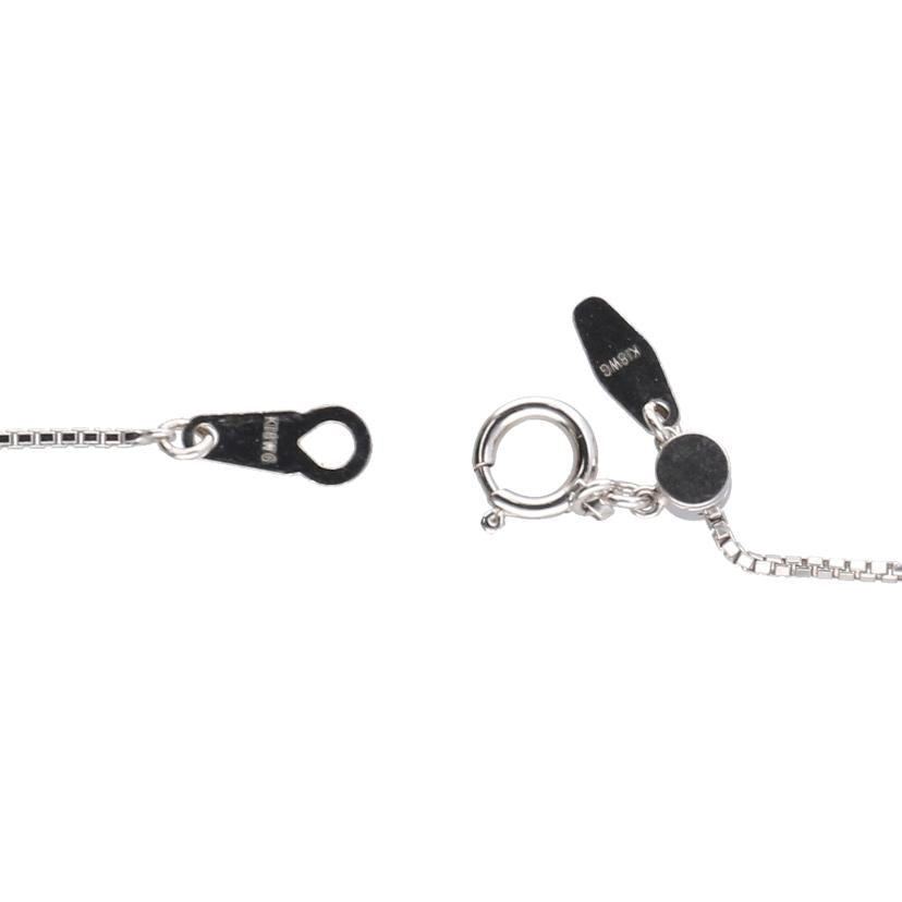 /K18WGシェルダイヤネックレス 0.40ct//Aランク/75