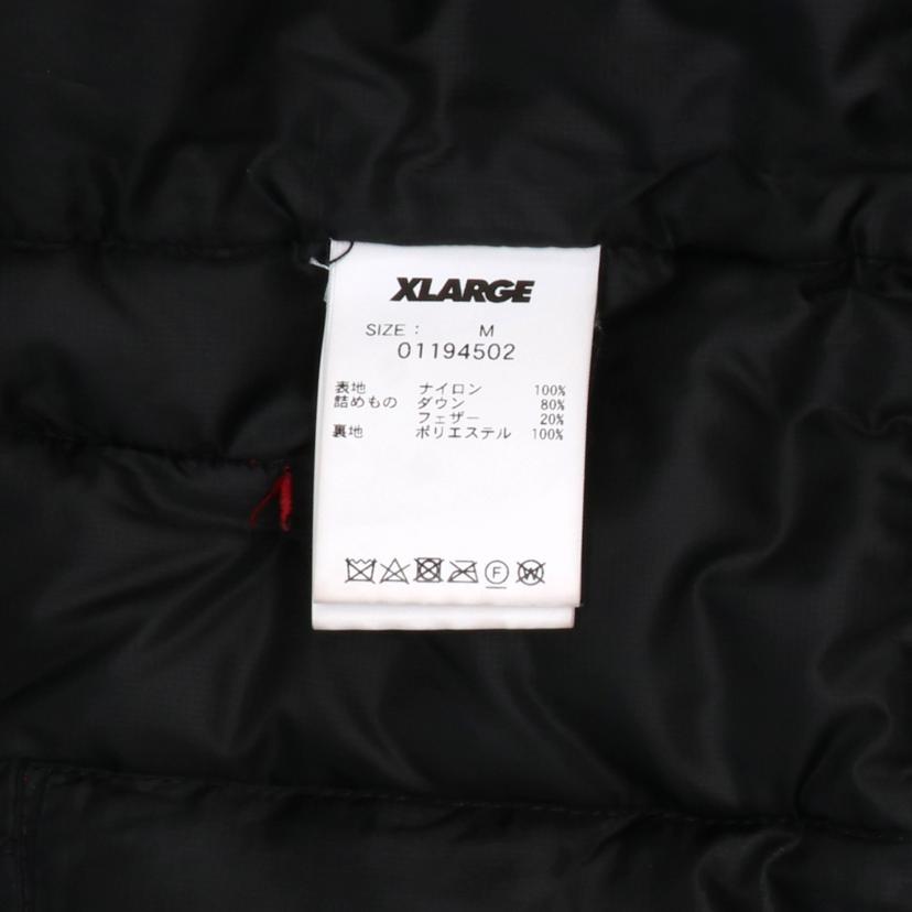 XLARGE/X-LARGE ダウンジャケット・M・RD/BK/01194502//Bランク/75