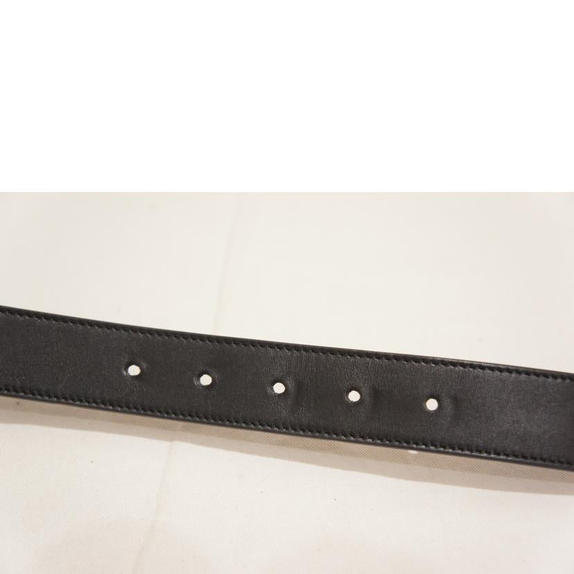 GUCCI グッチ/GGマーモントシャイニーバックルレザーベルト/414516//493075/ABランク/94