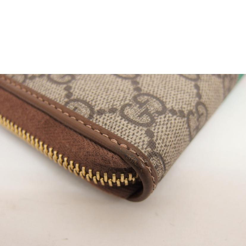 GUCCI グッチ/FAKE/NOT GGスプリーム/ラウンドファスナー長財布/636169//203887/ABランク/04