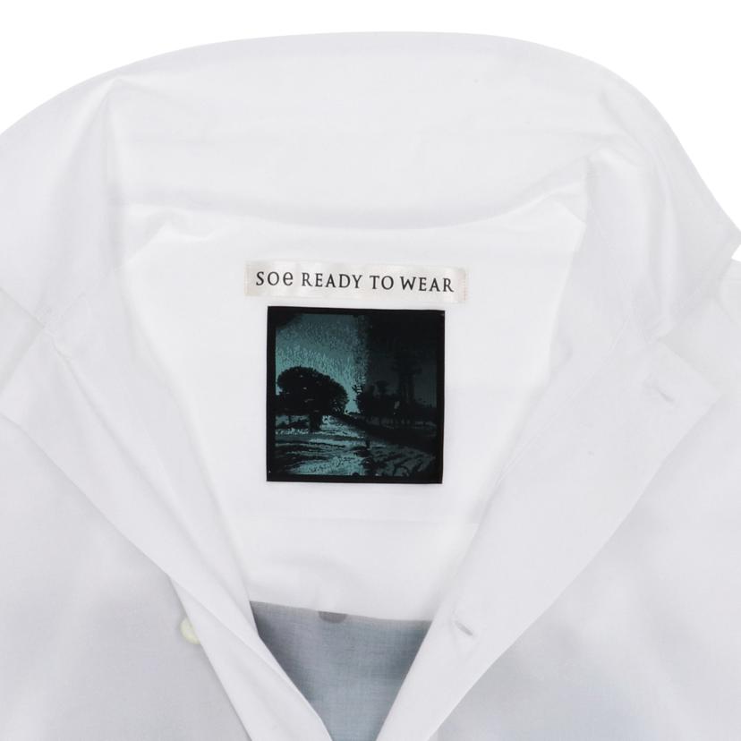 soe READY TO WEAR/soe READY TO WEAR ロング丈シャツ・WH//ABランク/75