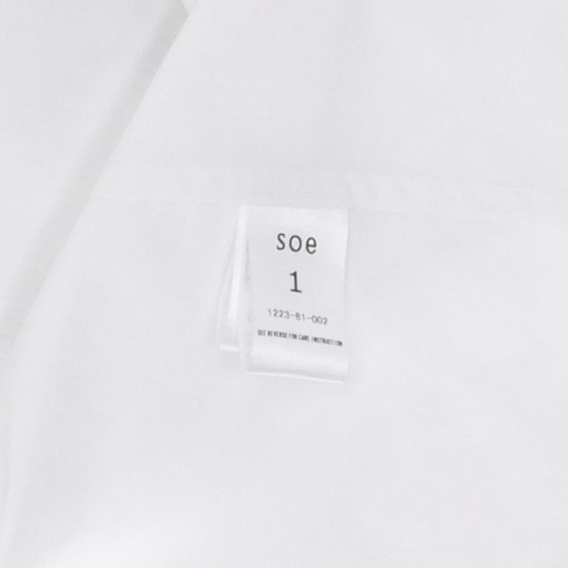 soe READY TO WEAR/soe READY TO WEAR ロング丈シャツ・WH//ABランク/75