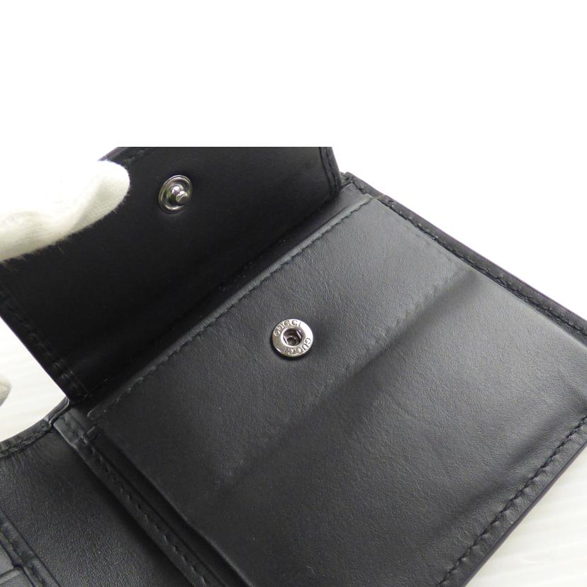 GUCCI グッチ/シマレザー2つ折り財布/365467//277*/ABランク/64