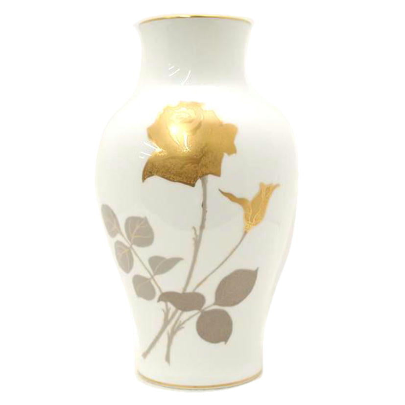 OKURA 大倉陶苑/金蝕バラ 36cm 花器 フラワーベース/花瓶/Aランク/69