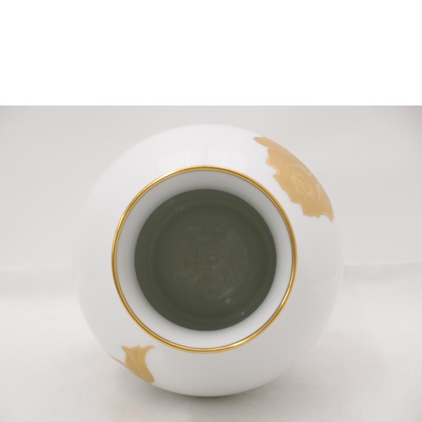 OKURA 大倉陶苑/金蝕バラ 36cm花器 フラワーベース/花瓶//Aランク/69