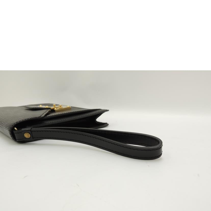 LOUIS VUITTON ルイ・ヴィトン セカンドバッグ クラッチバッグ ゴールド金具 メンズ 黒/ポシェット・セリエ・ドラゴンヌ/エピ/ノワール/M52612//VI0032/Aランク/69