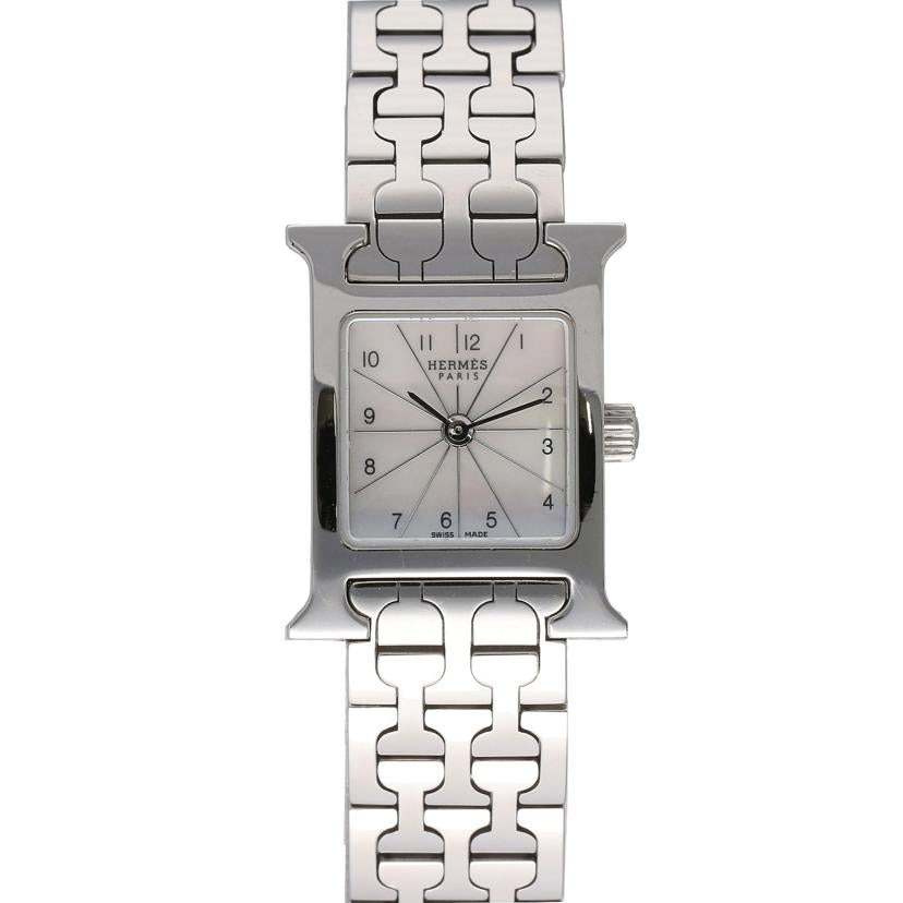 HERMES エルメス HERMES Hウォッチ・ミニ・ピンクシェル レディース クオーツ/Hウォッチ・ミニ・ピンクシェル/レディース/クオーツ/HH1.110//264****/ABランク/37