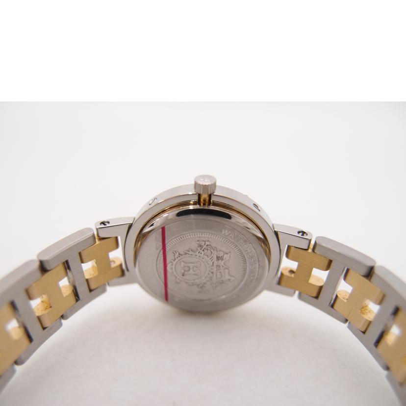 HERMES エルメス 腕時計 コンビ 白文字盤 ほぼ新品/クリッパー/レディース/クオーツ/CL4.220//604***/SAランク/69