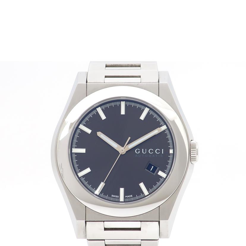 GUCCI グッチ/パンテオン/オートマチック 腕時計 自動巻き ダークグレー/YA115201//169*****/Aランク/65