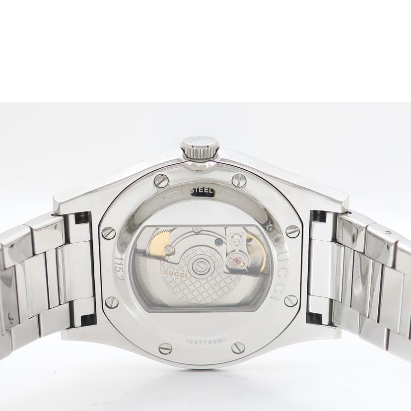 GUCCI グッチ/パンテオン/オートマチック 腕時計 自動巻き ダークグレー/YA115201//169*****/Aランク/65