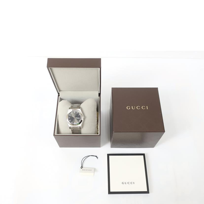 GUCCI グッチ/パンテオン/オートマチック 腕時計 自動巻き ダークグレー/YA115201//169*****/Aランク/65