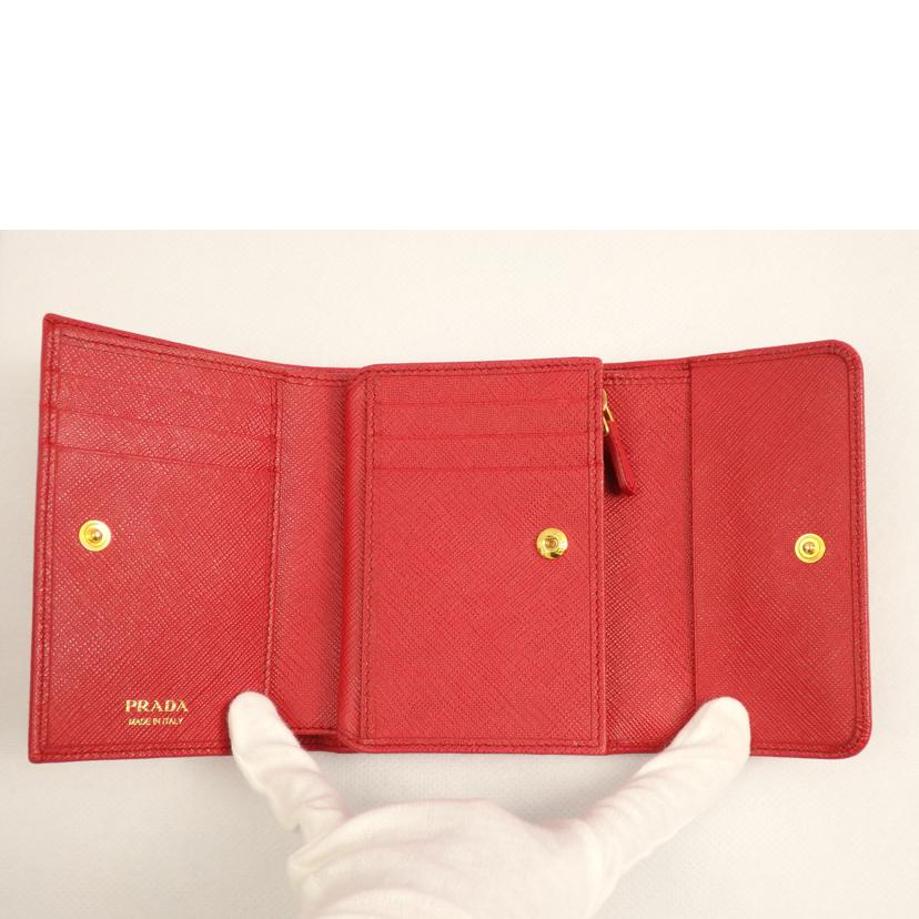 PRADA プラダ/サフィアーノコンパクトジップ/1MV204//ABランク/62