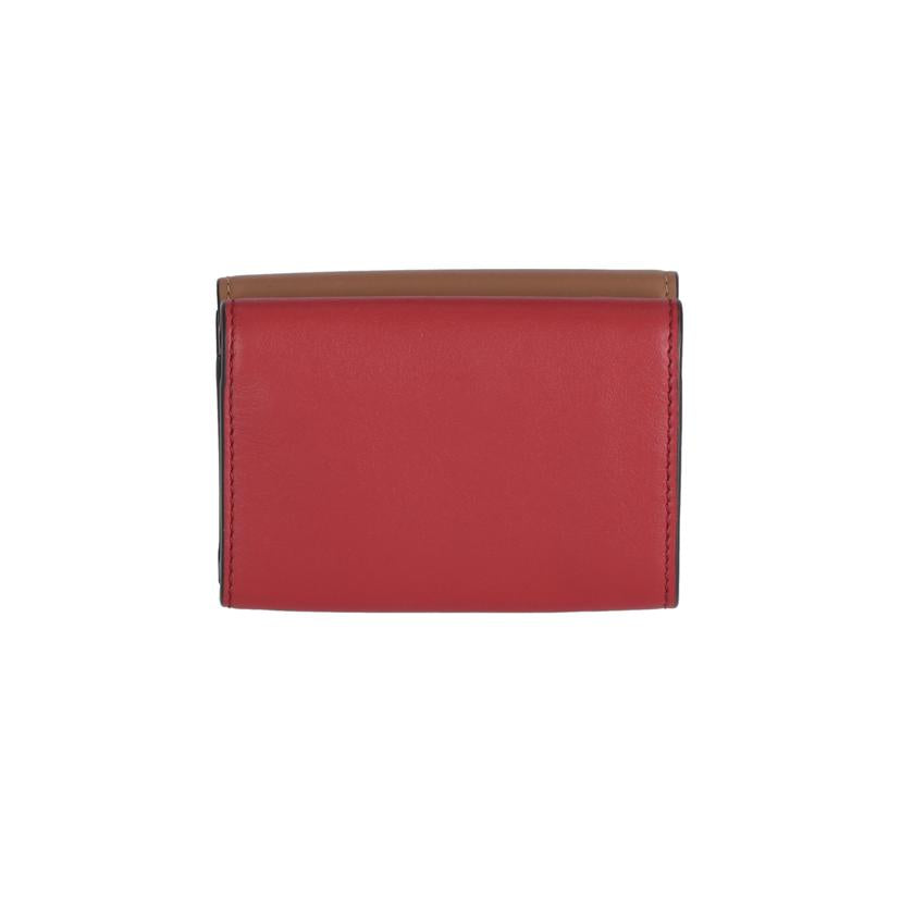 MARNI マルニ MARNI コンパクト三つ折り財布 レディース ブラウン ピンク レッド/コンパクト三つ折り財布//SAランク/37