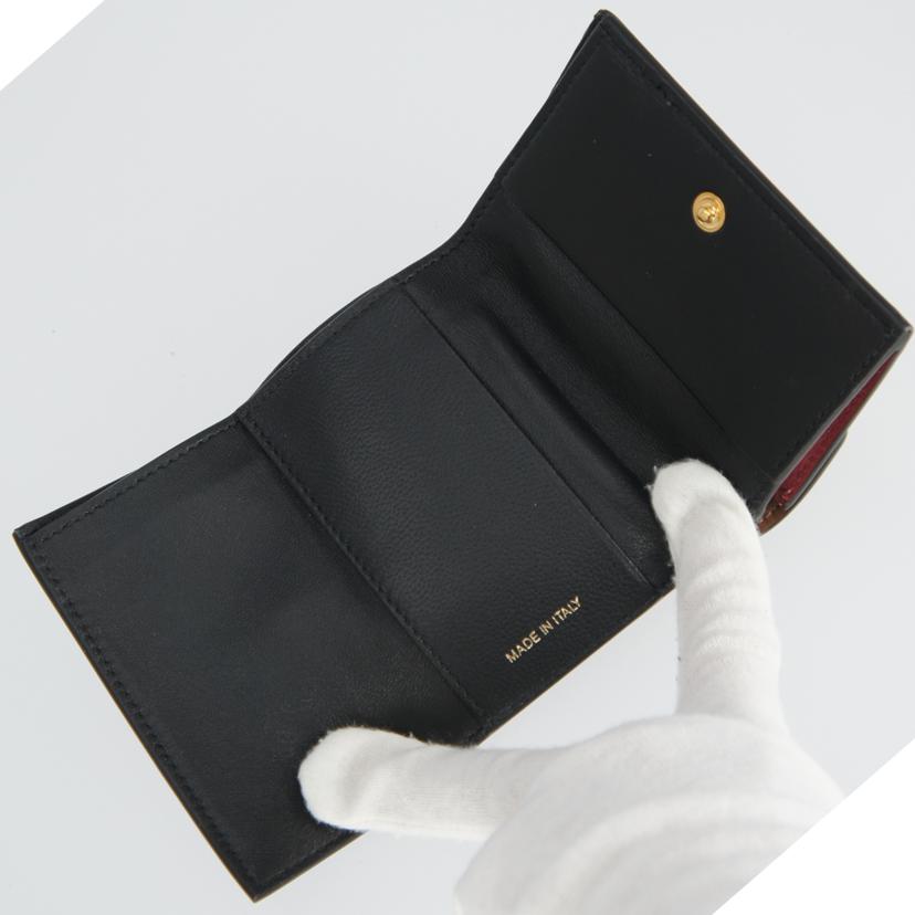 MARNI マルニ MARNI コンパクト三つ折り財布 レディース ブラウン ピンク レッド/コンパクト三つ折り財布//SAランク/37