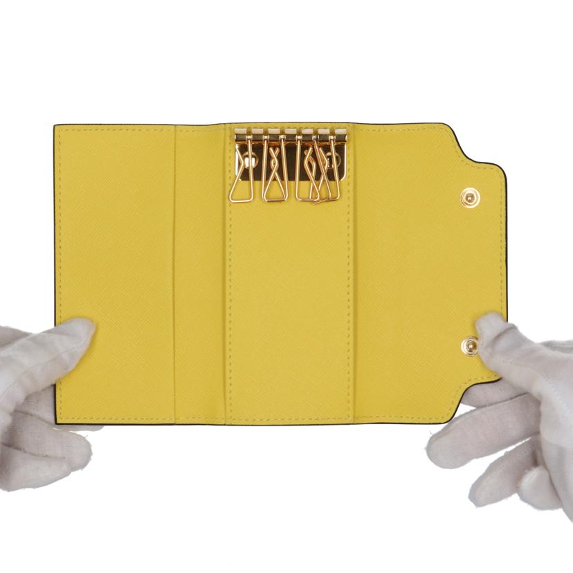MARNI マルニ MARNI キーケース6連 サフィアーノレザー バイカラーイエロー レディース/キーケース6連/サフィアーノレザー/バイカラーイエロー/PCMO0017U1Z503N//133***/SAランク/37