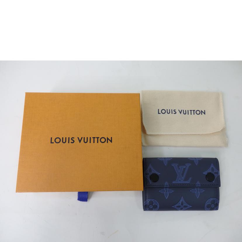 LV ルイヴィトン/ディスカバリー・コンパクトウォレット/モノグラム・シャドウ/ネイビーブルー/M80424//UB0281/SAランク/84
