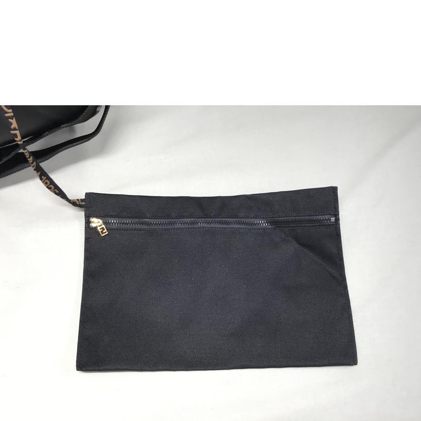 FENDI フェンディ/ロゴライン 2WAYボストンバッグポーチ付き/2305.26420.089//ABランク/51