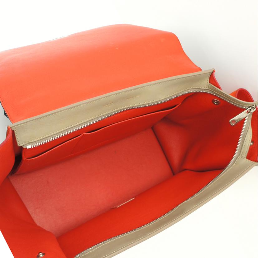 CELINE セリーヌ CELINE トラベラーズ ブラック×レッド×グレー系 ショルダーバッグ/トラベラーズ/ブラック×レッド×グレー系//Bランク/37