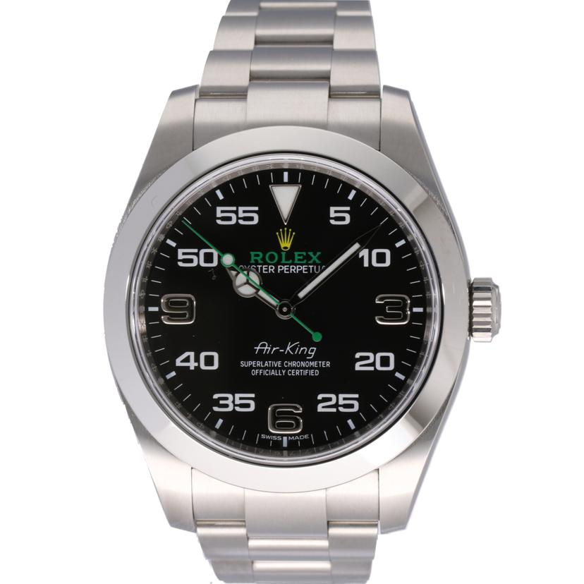 ROLEX ロレックス 腕時計 1989年頃製造 新品仕上げ済 ステンレススチール SS L番 ブラック 黒文字盤/エアキング/自動巻/L番/116900//L4776711(1989~90)/Aランク/75