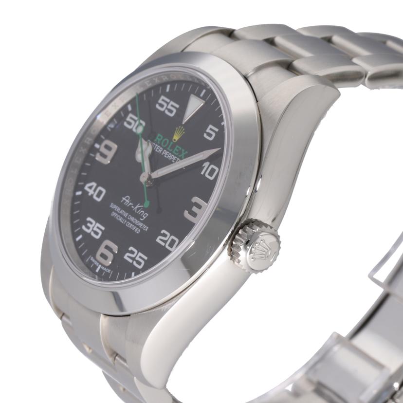 ROLEX ロレックス 腕時計 1989年頃製造 新品仕上げ済 ステンレススチール SS L番 ブラック 黒文字盤/エアキング/自動巻/L番/116900//L4776711(1989~90)/Aランク/75