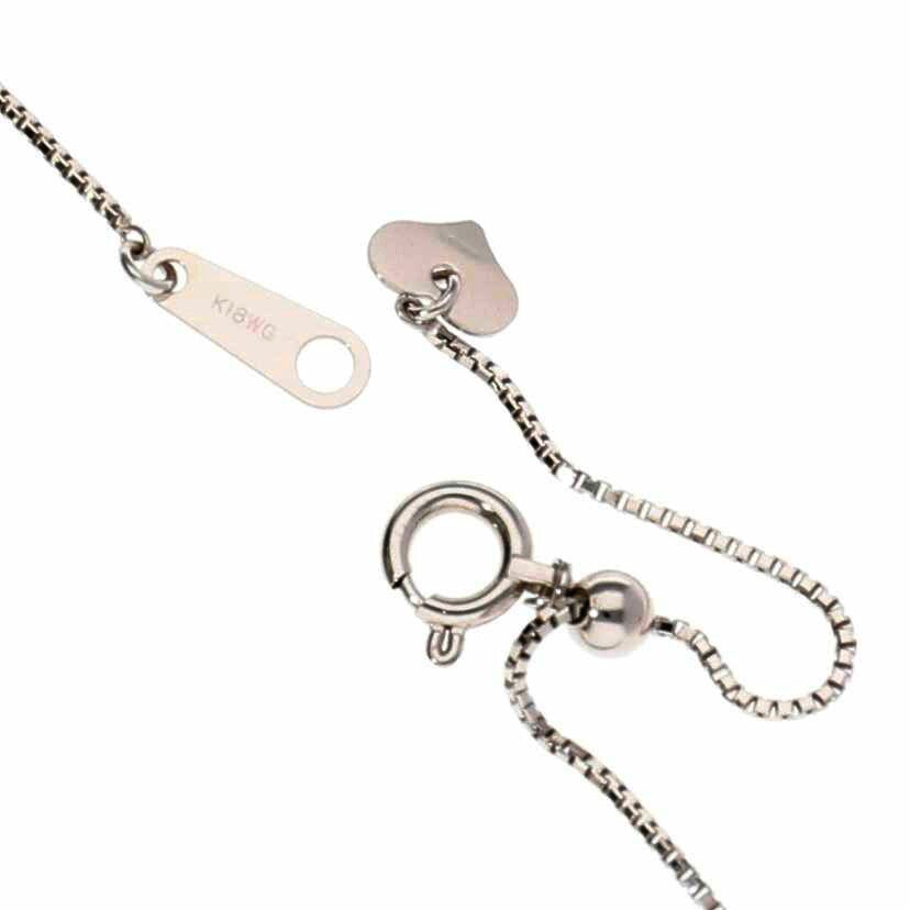 / K18WGトルマリンダイヤネックレス1.86/D0.08ct//Aランク/75