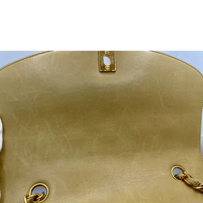 CHANEL シャネル/ダイアナフラップチェーンショルダー ラムスキン ベージュ//2706773/Aランク/15