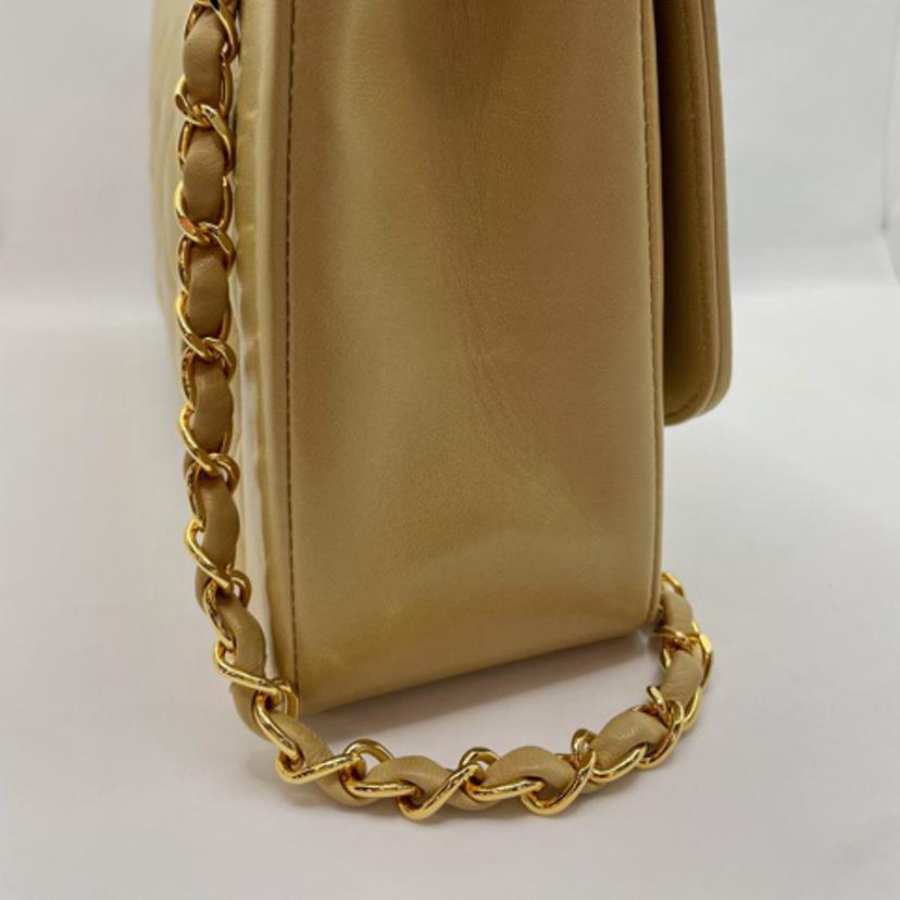 CHANEL シャネル/ダイアナフラップチェーンショルダー ラムスキン ベージュ//2706773/Aランク/15