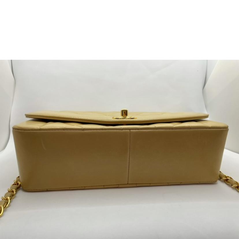 CHANEL シャネル/ダイアナフラップチェーンショルダー ラムスキン ベージュ//2706773/Aランク/15