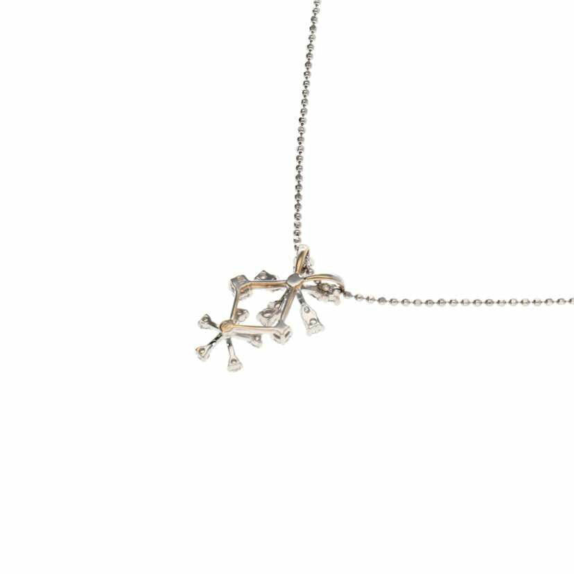 / K18WGダイヤネックレス0.38ct//Aランク/75