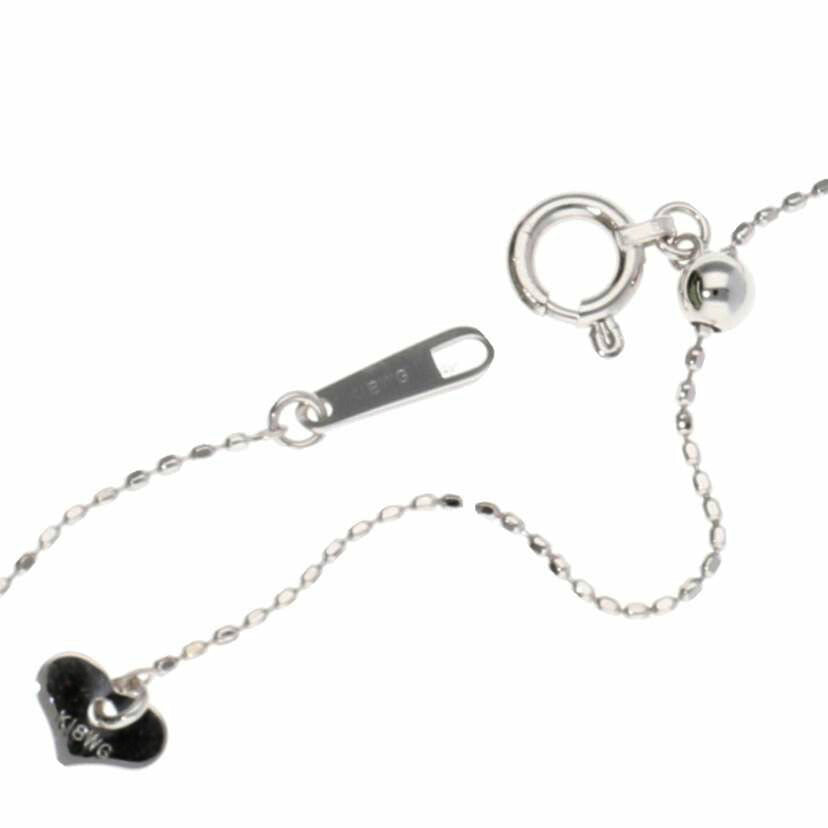 / K18WGダイヤネックレス0.57ct//Aランク/75