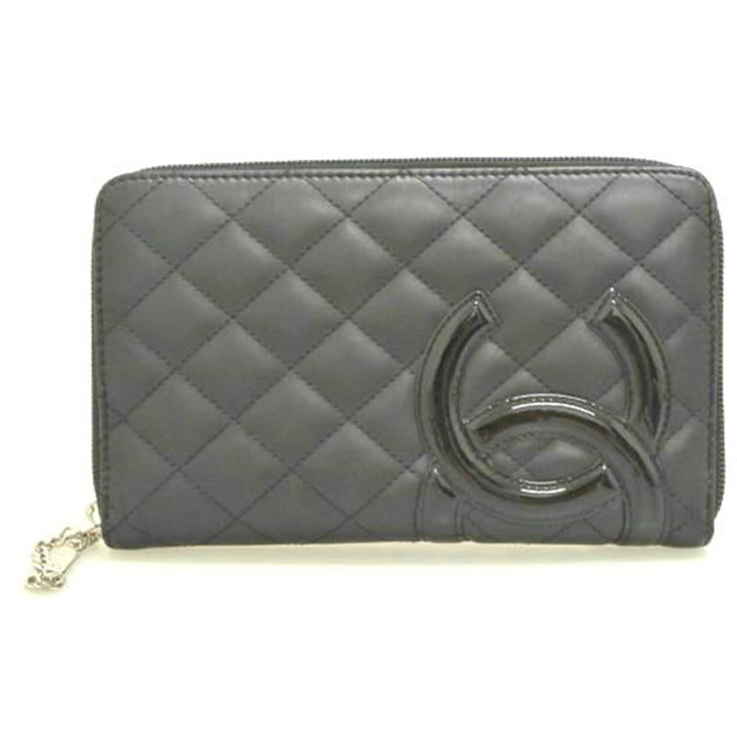 CHANEL シャネル/カンボンラインオーガナイザー財布 黒//11102398/Bランク/87