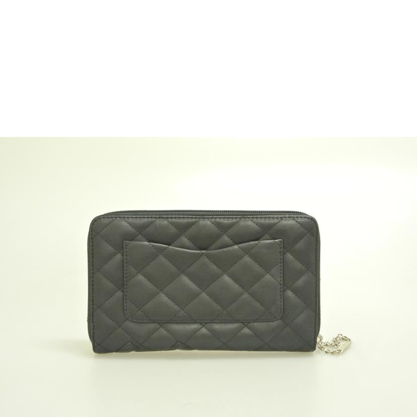 CHANEL シャネル/カンボンラインオーガナイザー財布 黒//11102398/Bランク/87