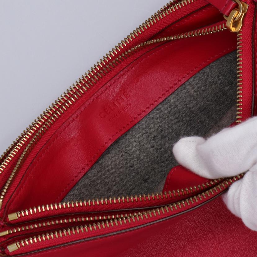 CELINE TRIO セリーヌ CERINE TRIO トリオショルダー ボルドー系 レディース/トリオショルダー/ボルドー系//Bランク/37