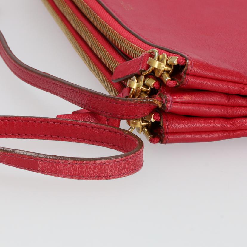 CELINE TRIO セリーヌ CERINE TRIO トリオショルダー ボルドー系 レディース/トリオショルダー/ボルドー系//Bランク/37