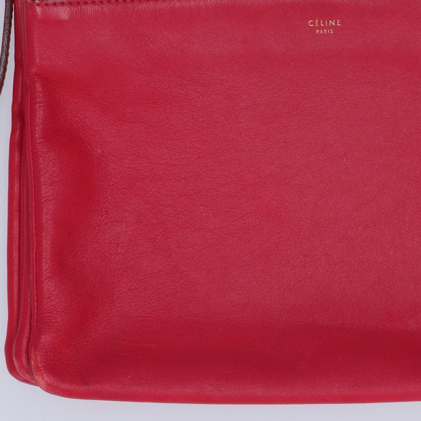 CELINE TRIO セリーヌ CERINE TRIO トリオショルダー ボルドー系 レディース/トリオショルダー/ボルドー系//Bランク/37