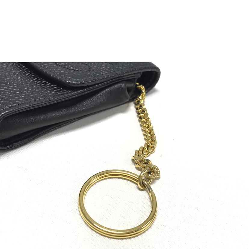 CHANEL シャネル/キャビアスキン シガレットケース チェーン付//2678482/ABランク/51