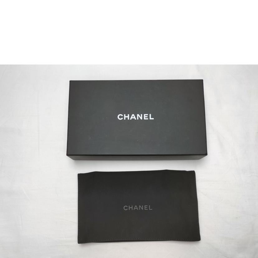 CHANEL シャネル/マトラッセ キャビアスキン ラウンドファスナー シルバー金具//29640583/ABランク/52