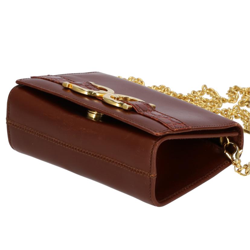 Salvatore Ferragamo サルバトーレフェラガモ/ガンチーニ チェーンショルダーバッグ//ABランク/75