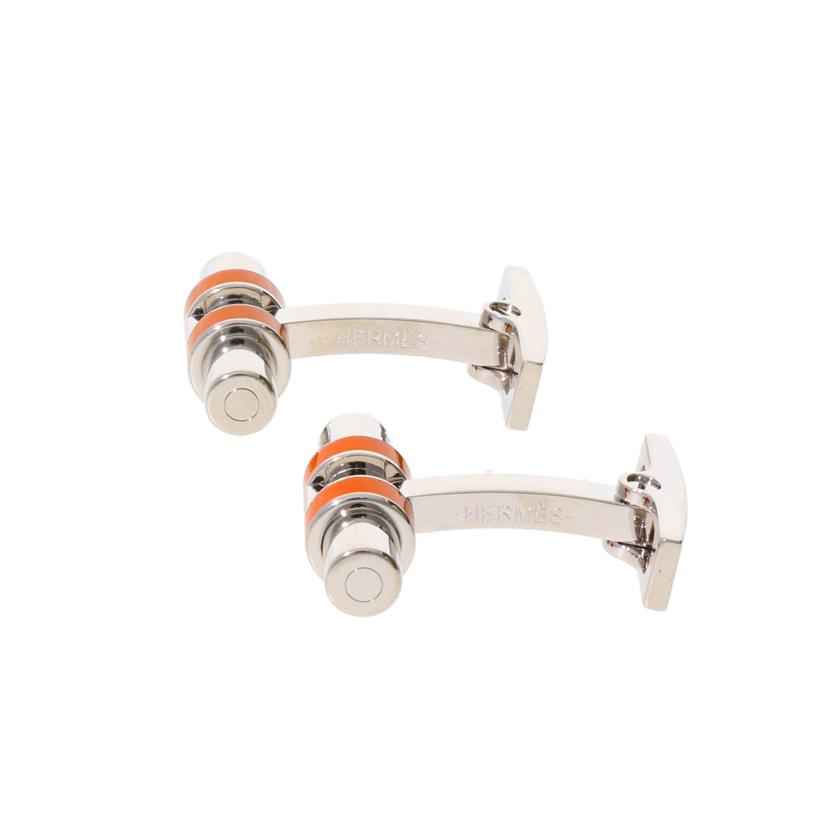 HERMES エルメス/カフリンクス/TubeH/Orange Fruite/H077267FP37//SAランク/77